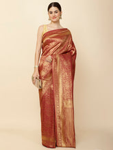 Brocade Zari Jaal Woven Handloom Saree